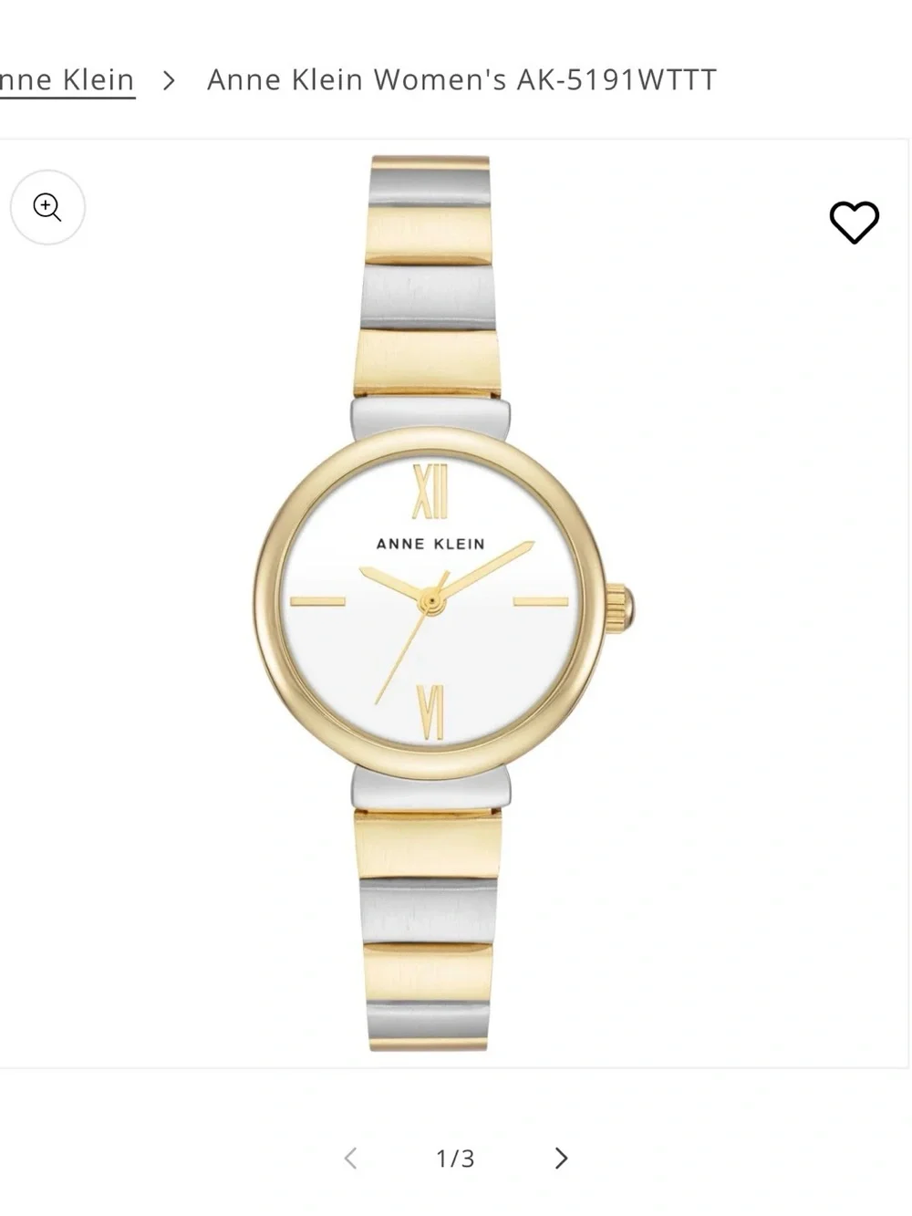 Anne Klein Women’s Watch AK-5191 WTTT.